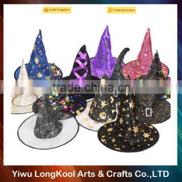 2016 Hot sale funny halloween hat wholesale cheap party witch hat