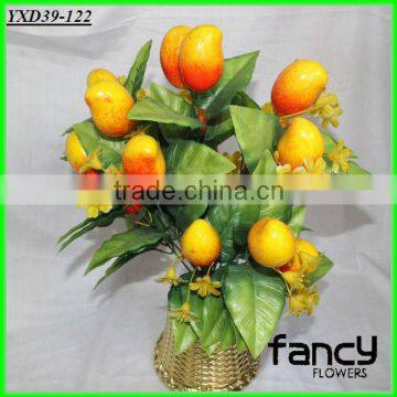 18 heads artificial plastic mango plants with peach leaves                        
                                                Quality Choice