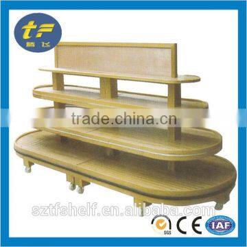 2014 Hot Sale Bread Egg Supermarket Wooden Shelf