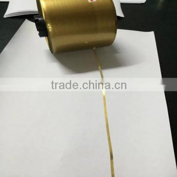 Single side self adhesive bopp golden cigarette packaging tear tape