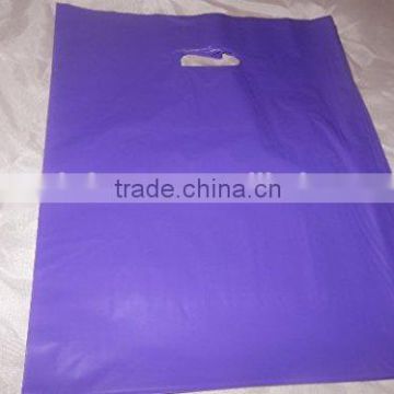 wholesale dcb-57 Merchandise Plastic Bags, Purple Opaque Cut Out Handle 9 X 12 Inch Size