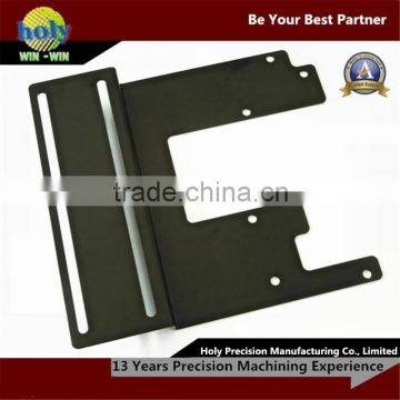 cnc laser cutting and cnc bending steel cnc metal machining with black powder coated finish