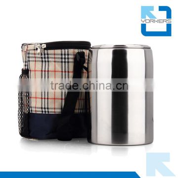 Stainless steel thermal vacuum storage food container