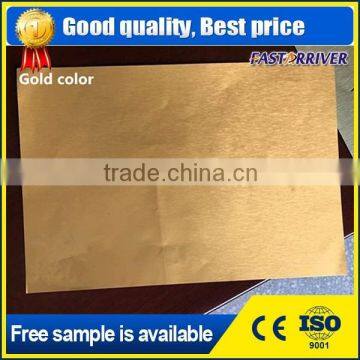 5052 6064 gold color brush aluminum sheet for phone case