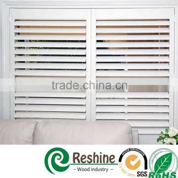 Solid wood plantation timber window shutter