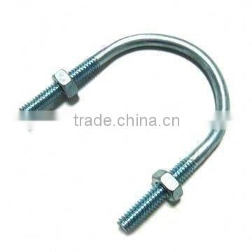 zinc plated U type bolt with nuts