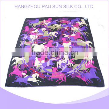 Newest design top quality silk square scarf 90x90