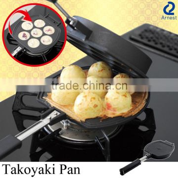 Arnest Japanese cooking tools kitchenware snack sweets machines aluminum takoyaki pan made in Japan 76576
