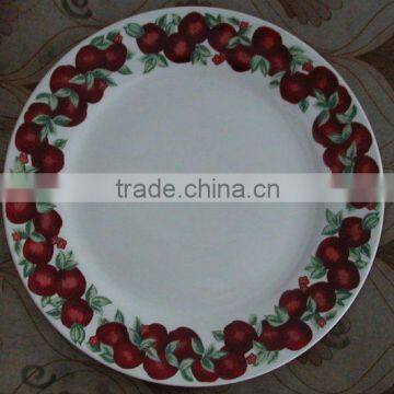 White ceramic plate