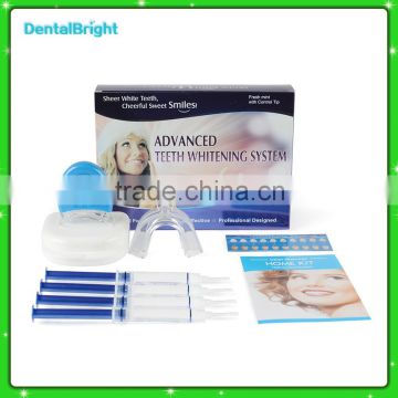 Home teeth whitening gel kit blue led kit