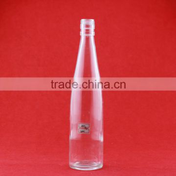 New design glass beverage bottle 500ml glass sauce bottle woman shape bottle