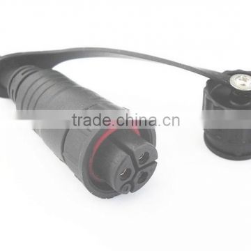 led lighting outdoor cable connector watertight 3 pin connector