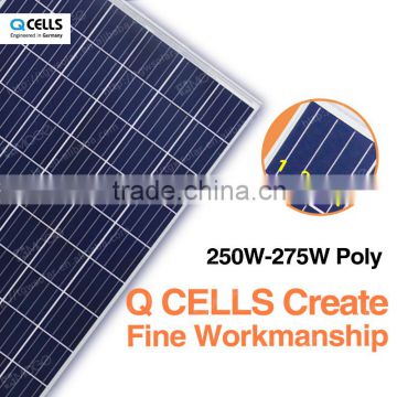 QCELLS A grade poly 250w 255w 260w 265w 270w 275w solar panel manufacturers in china with best price