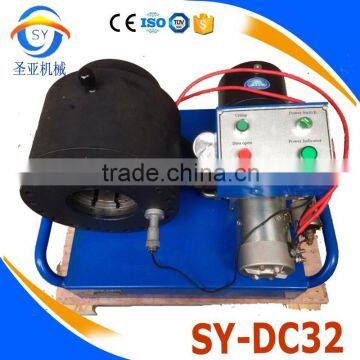 SY-DC32 mobile car services 12v hydraulic hose crimping machine/used in van portable hose crimper