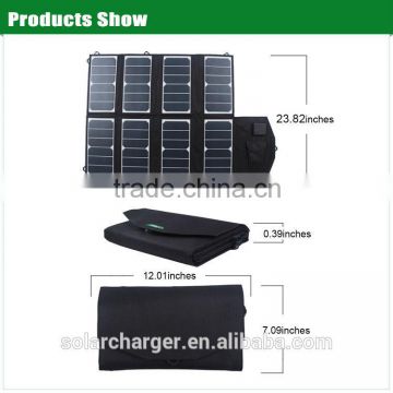 52w 12v foldable solar panel charger