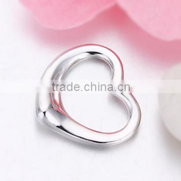 High Quality silver solid heart pendant