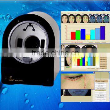 Magic mirror 3d facial skin acne analyzer/ skin moisture analysis equipment