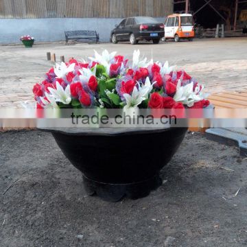 China supplier metal flowerpots,Decorative casting flowerpots for garden