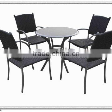 Outdoor Furniture Rattan Dining Table And Chairs AY1254