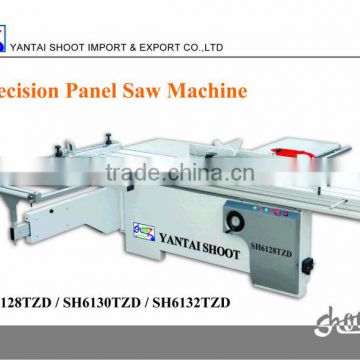wood cutting panel saw SH6132TZC with Length of sliding table 3200x360mm and 45degree tilting and 4kw motor