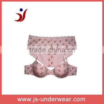 new design cute girls bra and panty set accepted OEM/Eco- Friendly