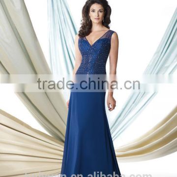 royal blue lace off shoulder chiffon deep v neck latex evening dress