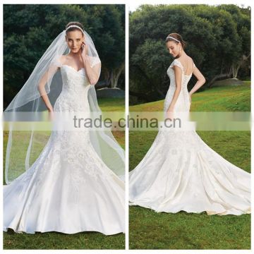 2014 vintage lace backless satin wedding dress patterns