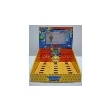 Corrugated Point of purchase Cardboard Counter Displays for kids toy exhibition