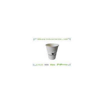 12OZ Eco Friendly Disposable Coffee Cups  White Blank , Printed Paper Cups 400ml