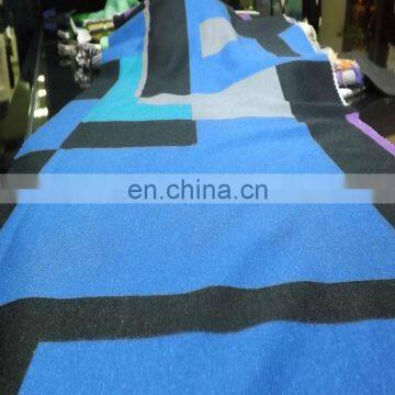 knit 100%Polyester printed fabric for ladies suits