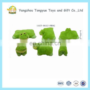 Funny Green Frog Cushion Plush Animal Soft Pillow 40*27cm