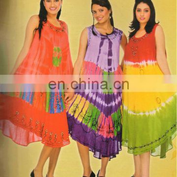indian umbrella dresses 2016 rayon dress tie dye dress cheap price from china