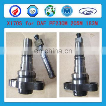 High quality X170S DAF PF230M/205M/183M diesel fuel injection pump plunger and barrels