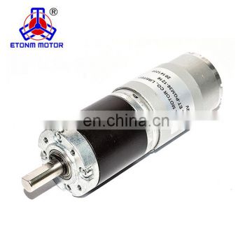 12V planetary gearhead with dc brush motor, 4:1 coffee machine 24v dc motor with gearbox