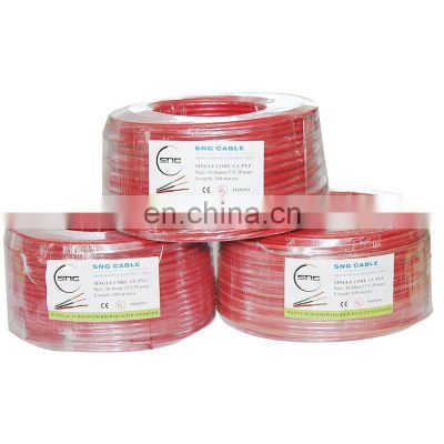 customizable copper pvc power single core cable single