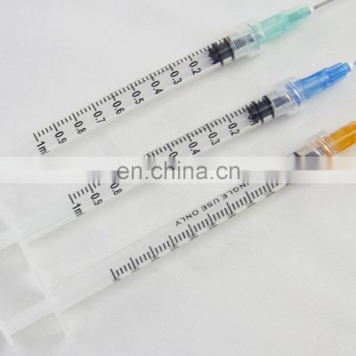 manufacture of 1ml luer lock  low dead space volume syringe