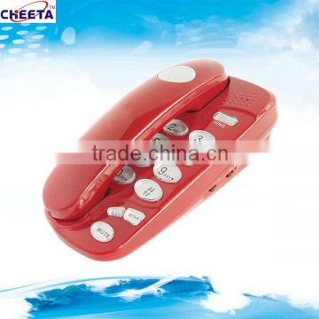 Funny cheap corded red home telephone