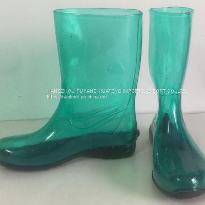 Transparent women rain boots,Fashion Transparent ladies boots,Transparent Lady boots,Female rain boots