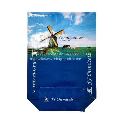 100% New Material Customized Empty PP Woven Wheat Flour Poly Grains Packaging Bags 50kg for Sale