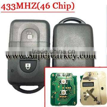 Best quality 2 Button Remote Smart Card for Nissa 433MHZ With 46 Chip