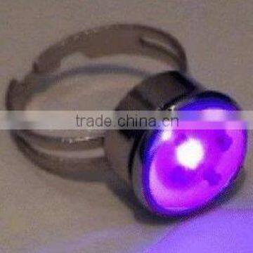 Electronic Mood Ring 2 Flashing Body Light Lapel Pins for party / bar
