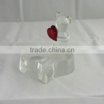 Bear Shape Crystal Candle Holder For Weeding Table Decoration