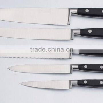 kitchen knife set 5 pcs ABS/Pakka wood handle
