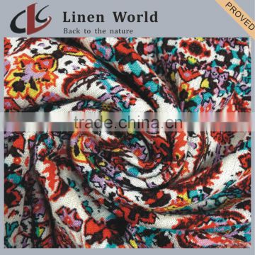 20S*13S High Quality Printed Linen Cotton Blend Fabric