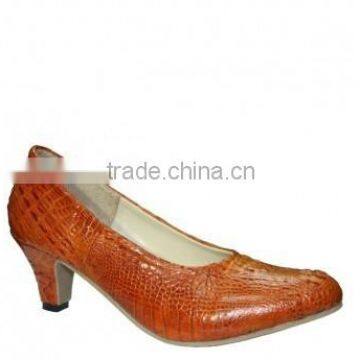 Crocodile leather high heel shoes SWPS-008