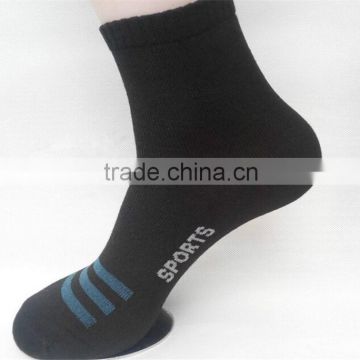 Solid Color Classic 100%Cotton Business Men Balck Dress Socks Sport Socks