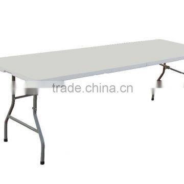 8ft plastic folding in half table and chairs