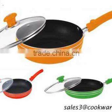 Aluminum Colorful Ceramic coating wok