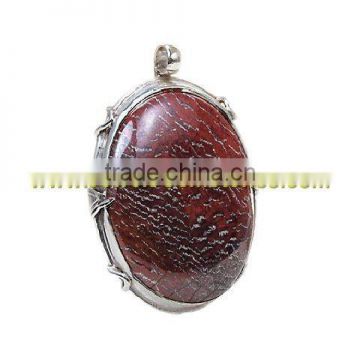 A2952 Hammered Silver Jewelry, gold pendant