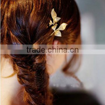 2015 New style leaf shaped hair pin
